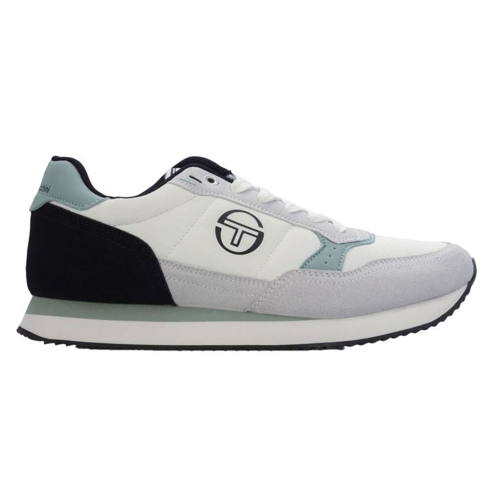 Sergio Tacchini Mens Monza Logo Low Cut Sneakers / White